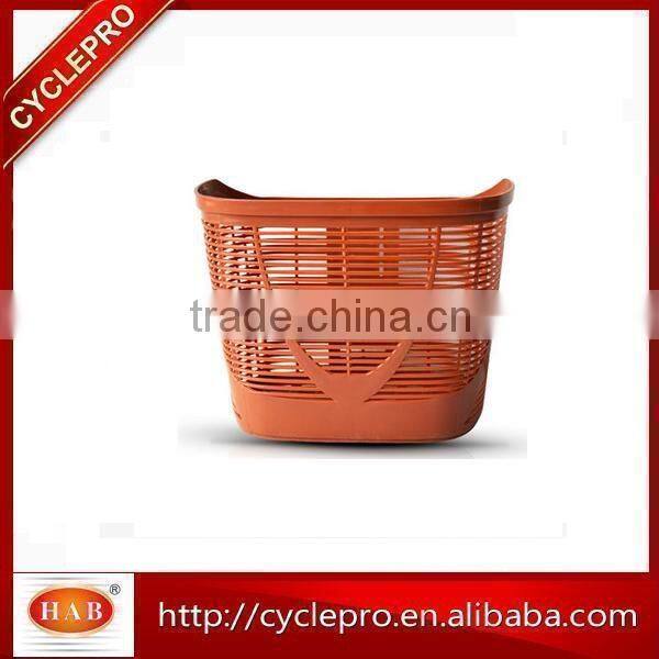 Colorful Bigger bicycle Plastic Front basket/city plastic bike basket/city