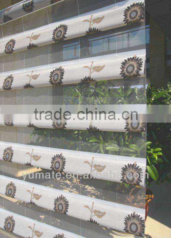 YUMA 100% polyester peacock shade window blind