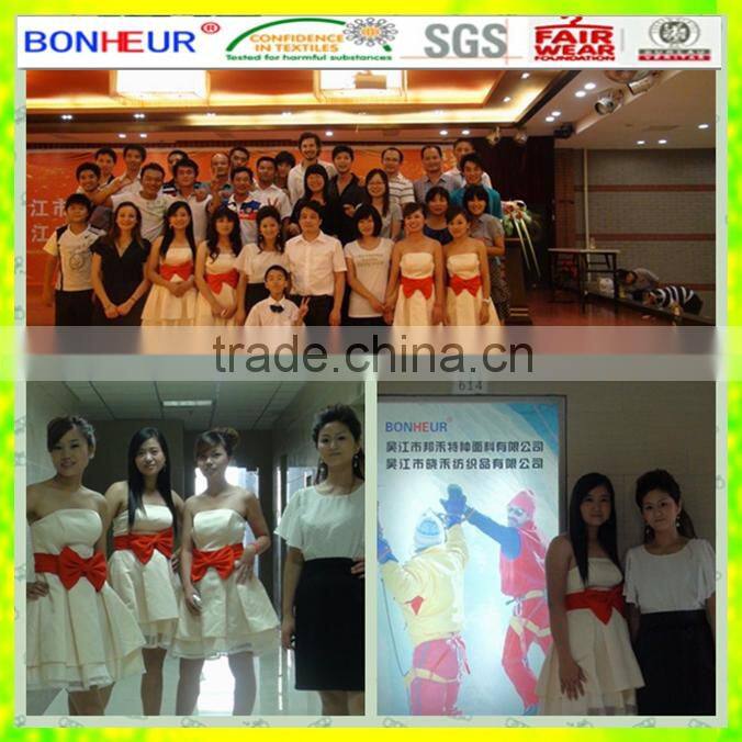 fluorescent poly/cotton fabric/antistatic fabric for safety vest(TPC600)