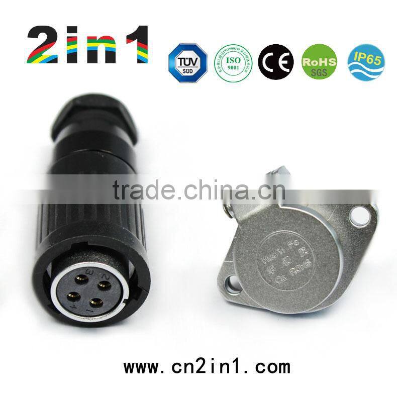 IP65 HK20 4pin aviation Connectors