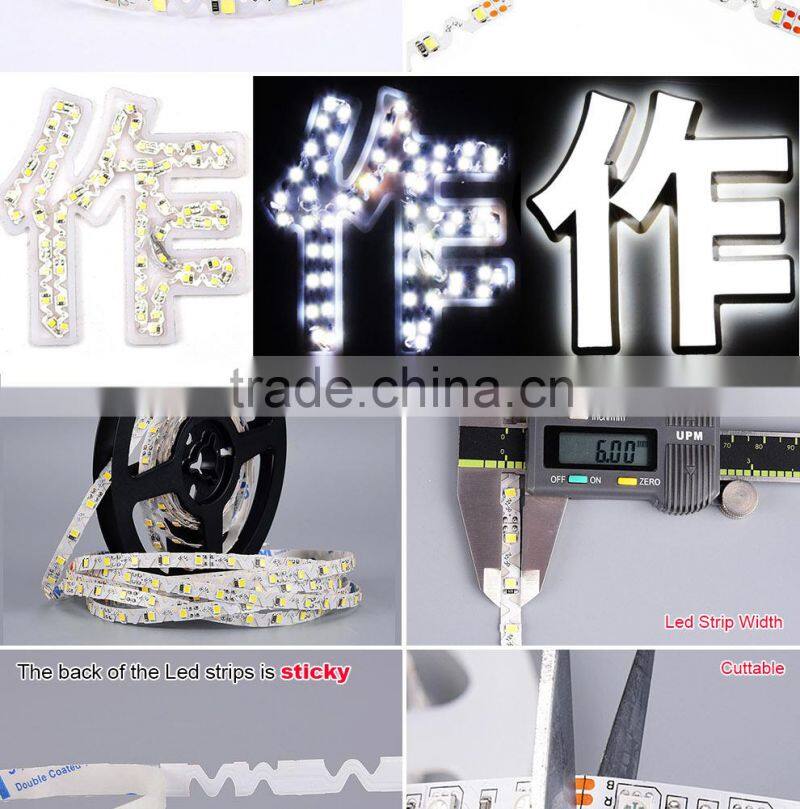 7.2w SMD 2835 S shape super ultra thin 100m led strip