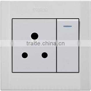 Wenzhou Best Quality 1 gang 15A switched socket, switch and socket