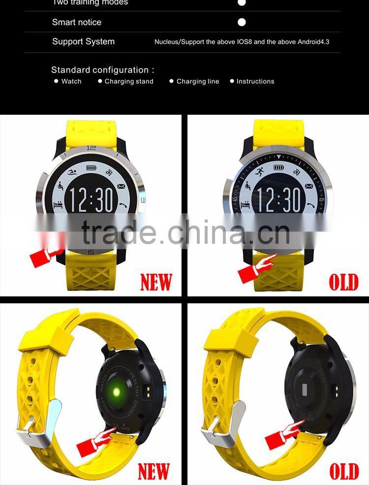 Touch screen mobile watch phone, smartwatch android with IP68 waterproof, kids cell phone watch with heart rate testing