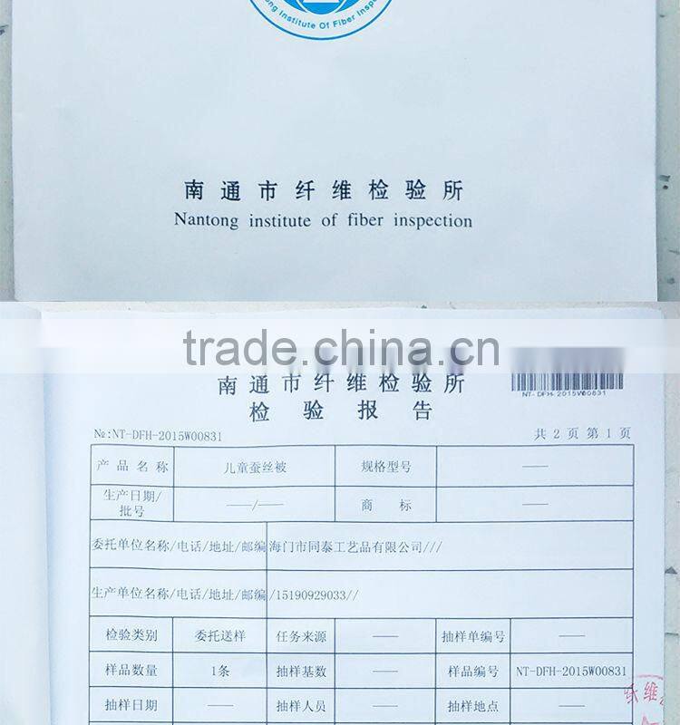 100% cotton baby silk quilt children beding quilt pink color