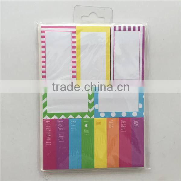 cartoon characters paper bookmark sticky notes