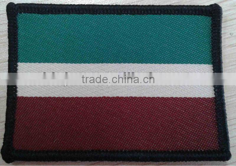 iron on embroidery flag woven patch/badge