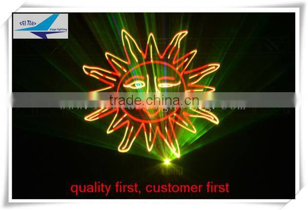 Disco dj rgb full color animation laser light dmx laser rgb 3w