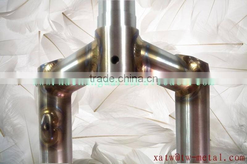 titanium mtb bicycle fork with welding color MTB front fork with welding color