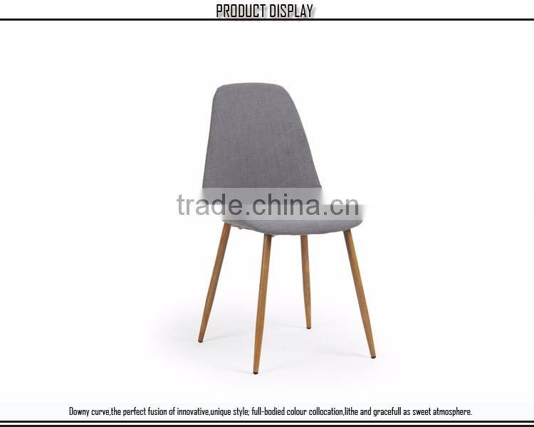 Supply Fashion Design Fabric Iron Dining Chairs for Living Room