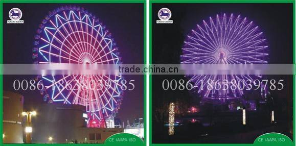 China family theme Amusement park rides 30m ferris wheel with led lights for mall
