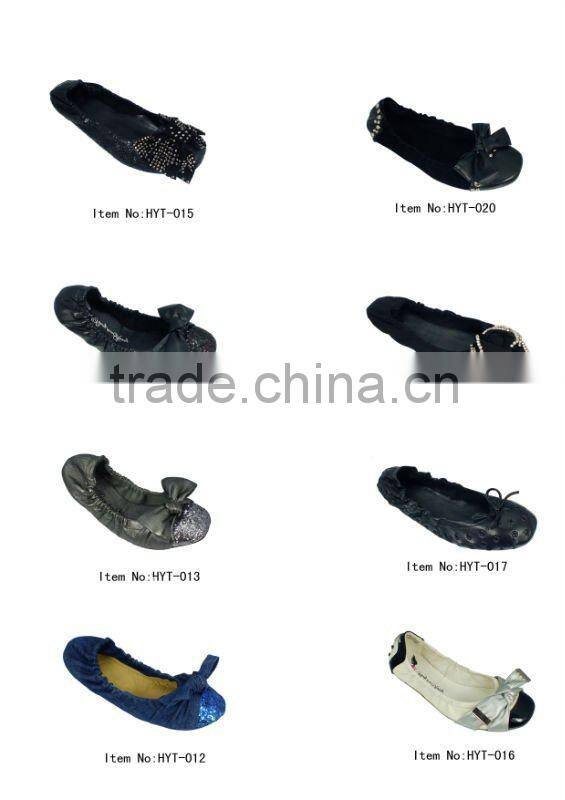 pu wedge ladies shoes with jute