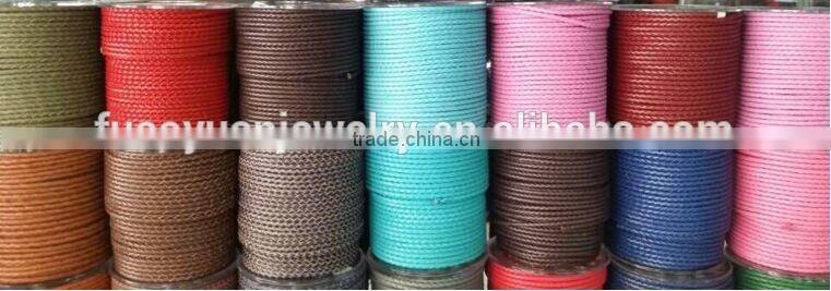 Wholesale quality 3mm PU leather cord for jewelry
