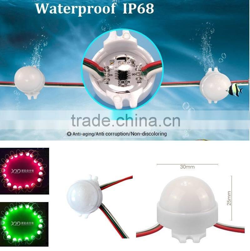 high quality led point light source 30mm for DMX 9883 IC control pixel project