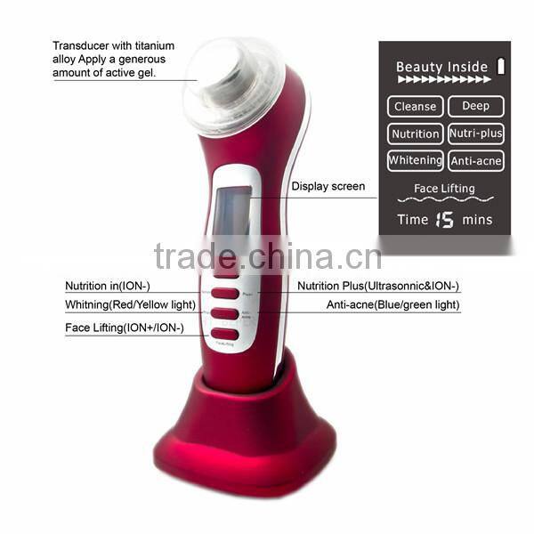 Portable Phototherapy galvanic facial machine Improved moisture retention
