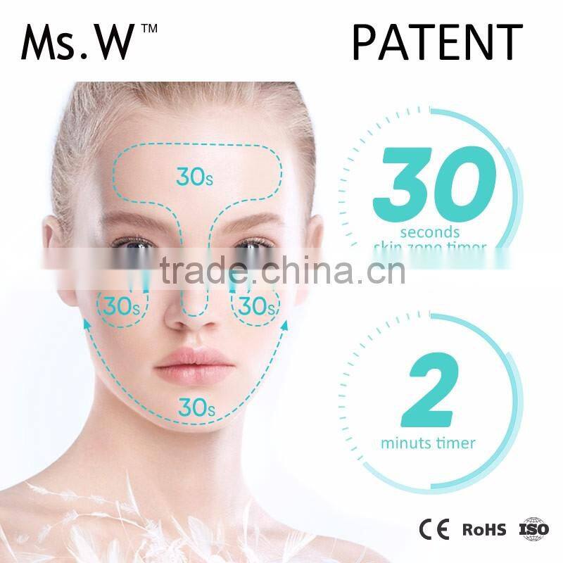 Ms.W High Quality Beauty Face Clean Brush Sonic Facial Silicone Cleansing Brush