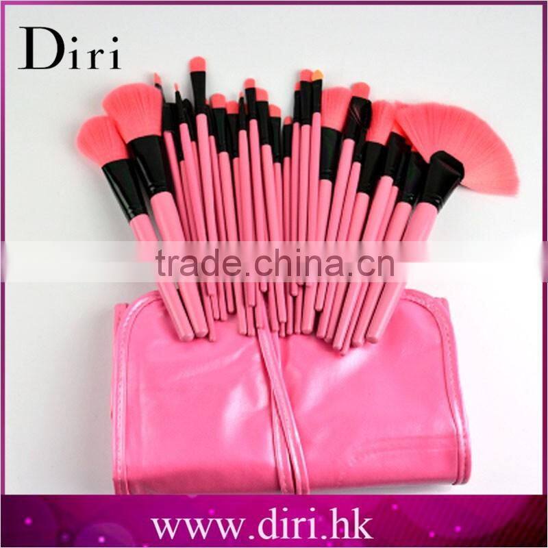 32 PCS Makeup Brush Set With Pouch Cheap Price Brush Sets Pink Handle 32pieces brushes