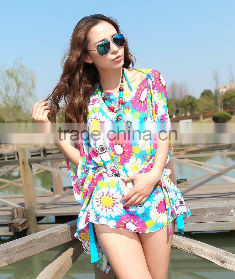 Hot Sexy Girls Beach Dresses Casual Swimwear Bikini Cover Up Wrap Skirt Floral