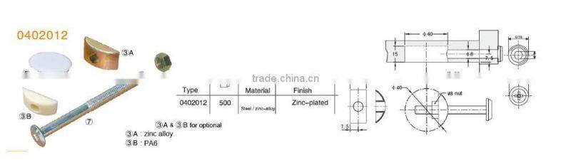 zinc plated steel universal furniture joint connector for furniture hardware