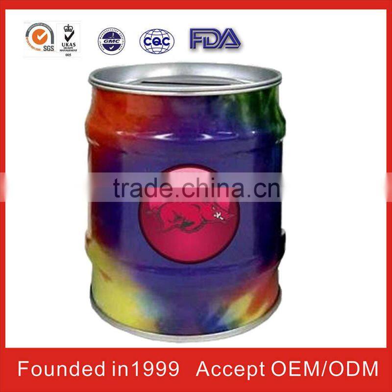 konwah metal tin box round