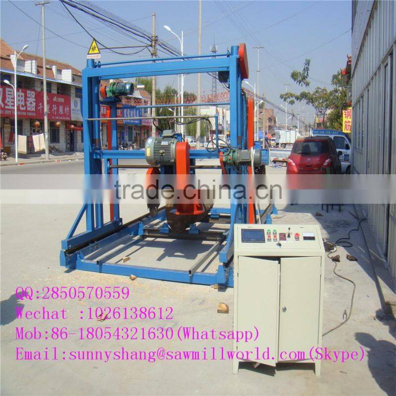 Double blade saw log computer control cabinet angle sawmill machine