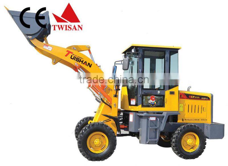 TWISAN brand 1.0T small wheel loader ZLY912F-II with changchai L28 engine ,Single pilot control