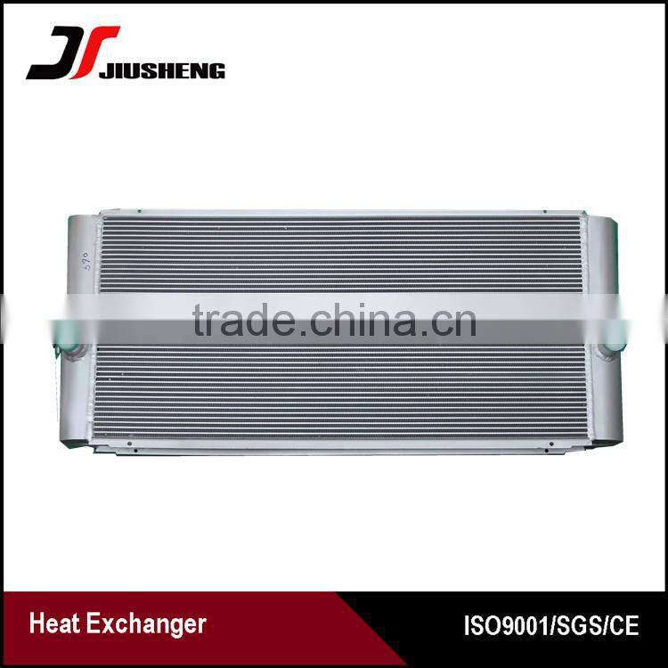 Customized aluminum plate fin air-cooled hydraulic oil cooler for excavator