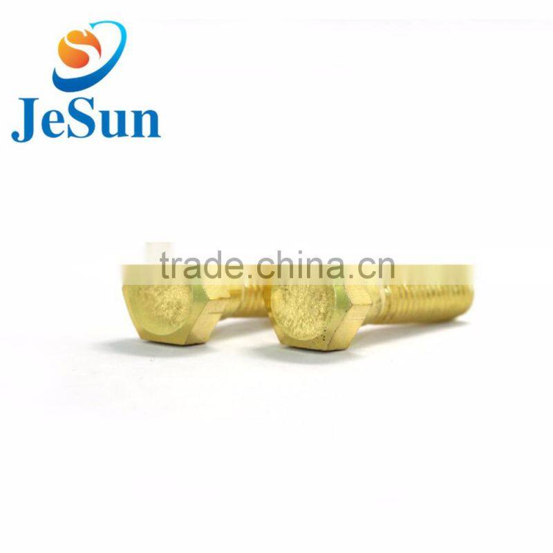 High quality brass parts brass screws with thread
