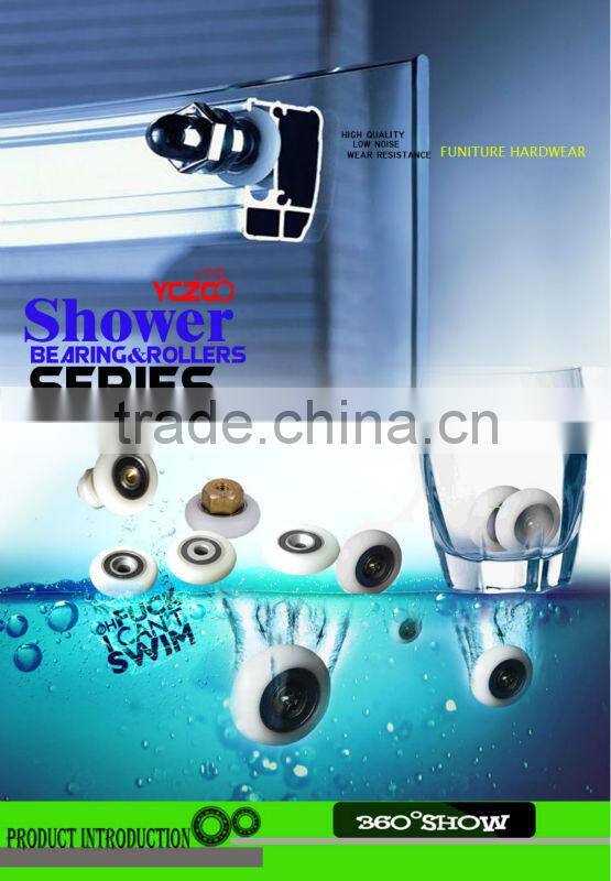 Wholesale rubber roller/glass shower room pulley wheels