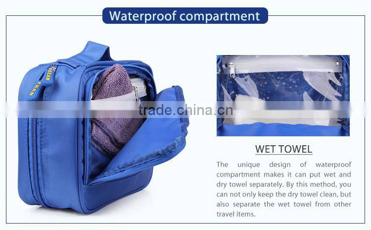 2017 new design roll up cosmetic case hanging cosmetic bag