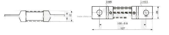 DC Amper Meter shunts FL-2 series,class 0.5, 300A