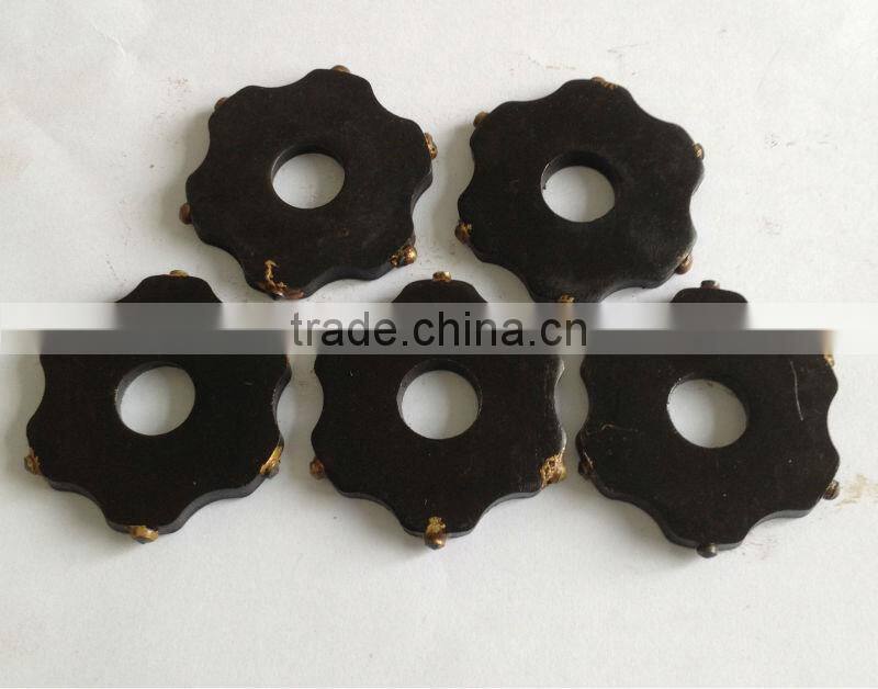 Carbide tipped star cutter flails