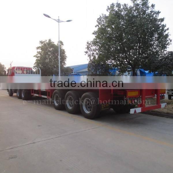 CLW 3 axle Flatbed Trailer 60 ton with North Ben Tractor Head