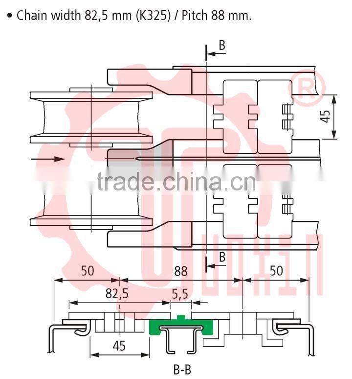 Conveyor Components, Chain Inlet Guide Shoe