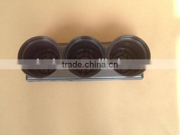 Custom High Quality PS Material Blister Process Plastic Flower Potted Plant Tray 3 Pack