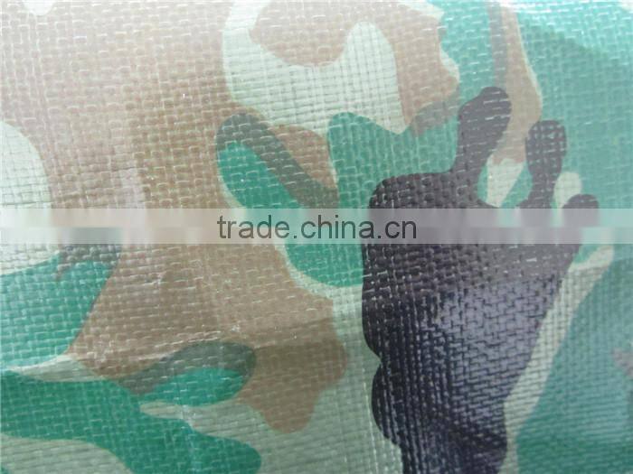 anti-UV camo pe tarpaulin for outside camping tent