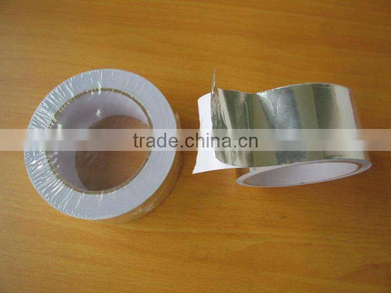 Reflective Sliver Metalized Aluminum foil adhesive tape heat insulation for pipe