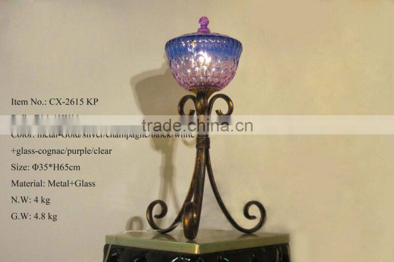 2015 Hot Sale Creative Amazing Indoor Purple Iron Table lamp