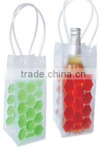 Eco-friendly pvc wine cooler bag,pvc ice wine chiller bag