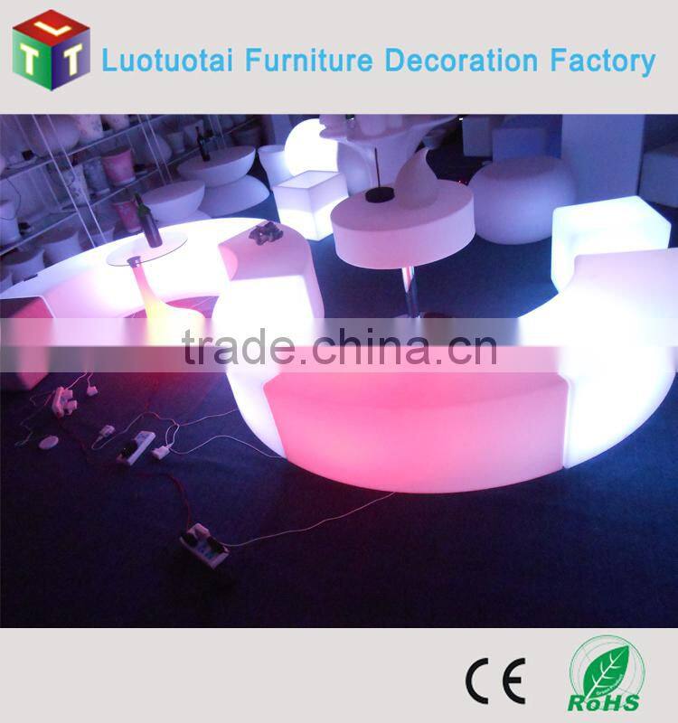 wireless battery operated RGBW color change light up led cube chair