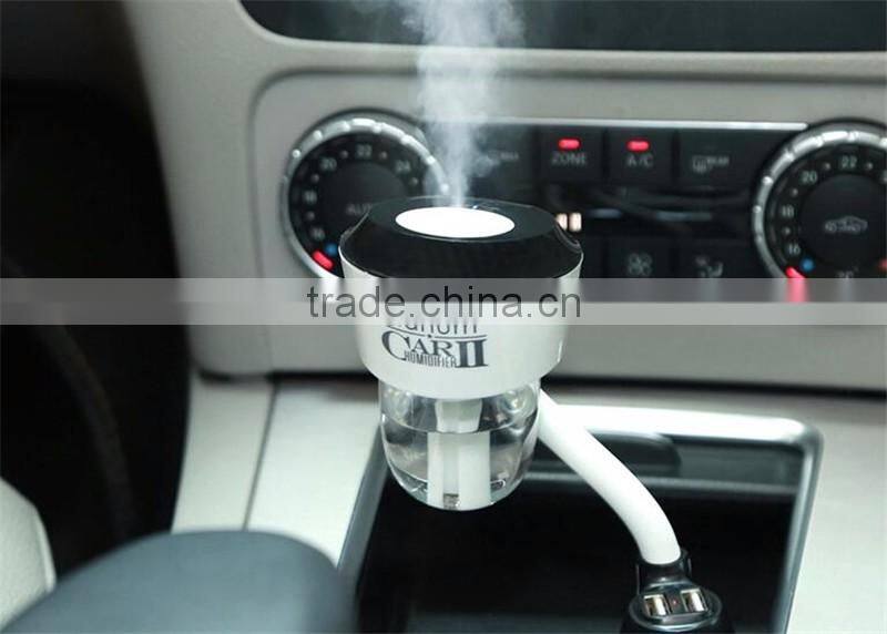 electric portable air usb mini humidifier for car 2016 Hot Selling mini Car Air Smoke Humidifier