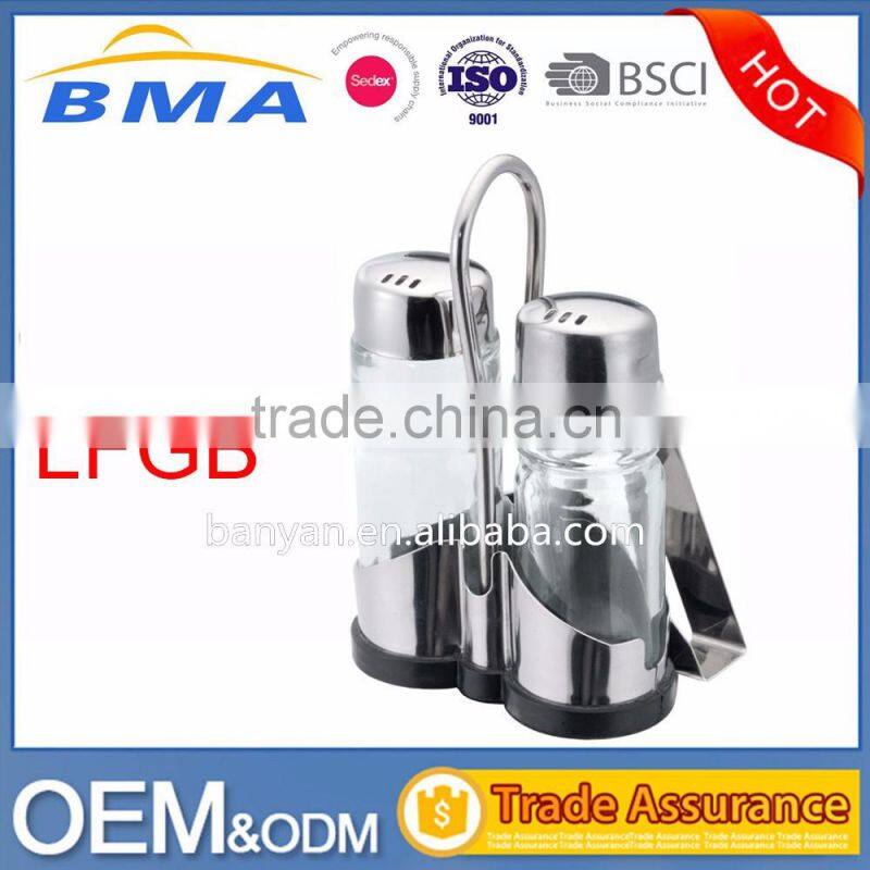 Salt and Pepper Shakers Salt and Pepper Grinder Set with Paper Holder