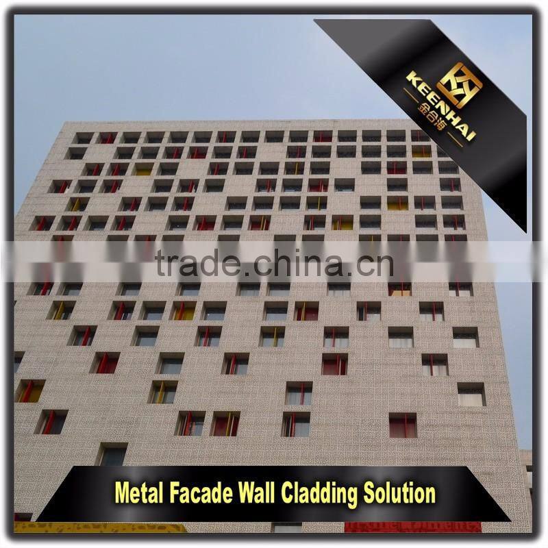 Engraved Panel Laser Cutting Decorative Aluminum Curtain Wall