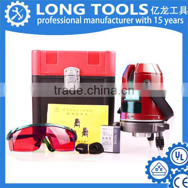Hot sale rotating cross line 2 lines 2 points red beam laser level machine