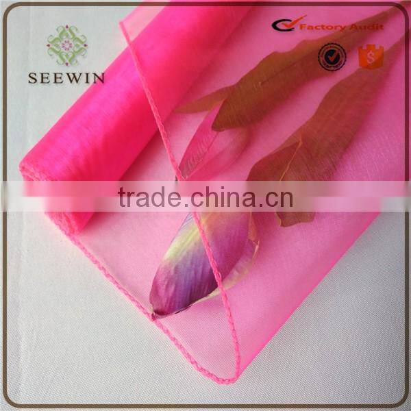 Popular colouful organza fabric for wedding , gift ,flower wrapping