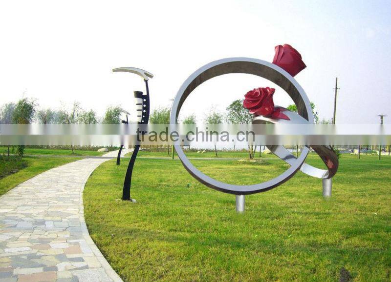 Garden Decoration Ring Stainless Steel Sculpture