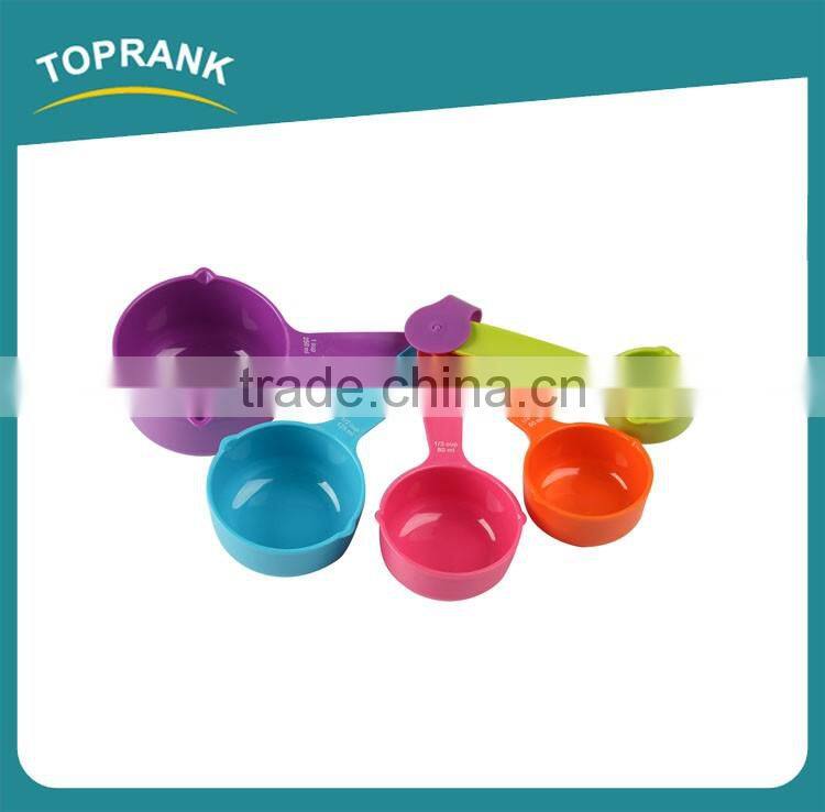 Toprank Walmart Supplier Promotion 10g Plastic Measuring Cup And Spoon Set With 5 Different Sizes Plastic Measuring Spoon