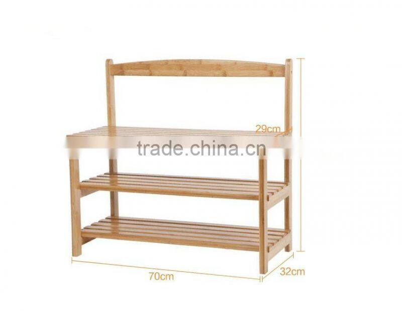 2015 new design entrance can sit wooden shoe rack