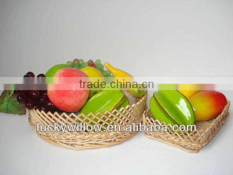 Wholesale Cheap water fir wood chip hanging basket