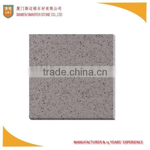 Brown Artificial Quartz Stone with Black Spot