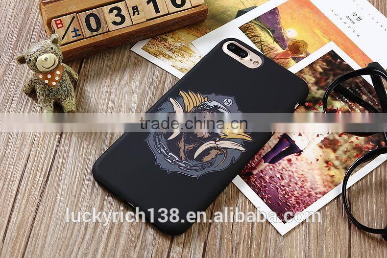 2017 new customized brushed TPU black phone case for iPhone 6G/7G